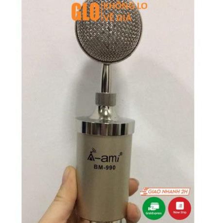 Micro Thu Âm Thanh Chuyên Nghiệp Bm990 Chính Hãng Kèm Màng Lọc