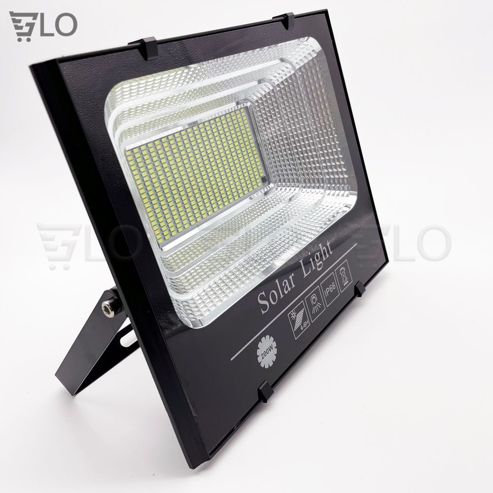 Đèn Pha 200W Năng Lượng Mặt Trời Solar Light Chuẩn Chống Nước IP66