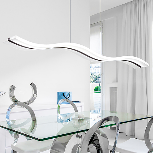 Đèn thả trần đơn lượn sóng DTYD07 chất liệu Acrylic