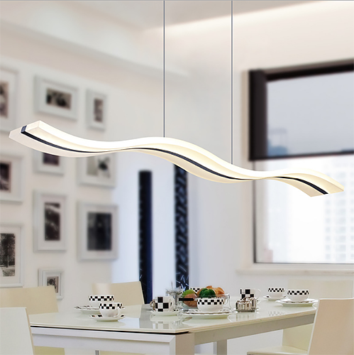 Đèn thả trần đơn lượn sóng DTYD07 chất liệu Acrylic