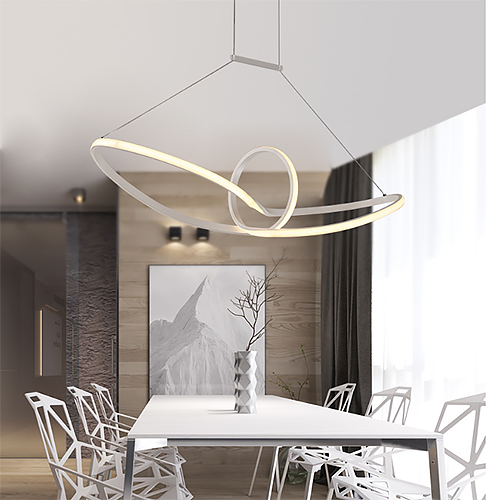 Đèn led treo thả trần chiếc nơ DTYD12 chất liệu nhôm