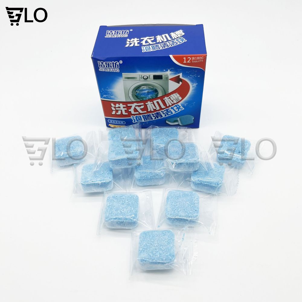 Hộp 12 Viên Tẩy Vệ Sinh Lồng Máy Giặt Diệt Khuẩn Và Tẩy Chất Cặn Lồng Máy Giặt Hiệu Quả