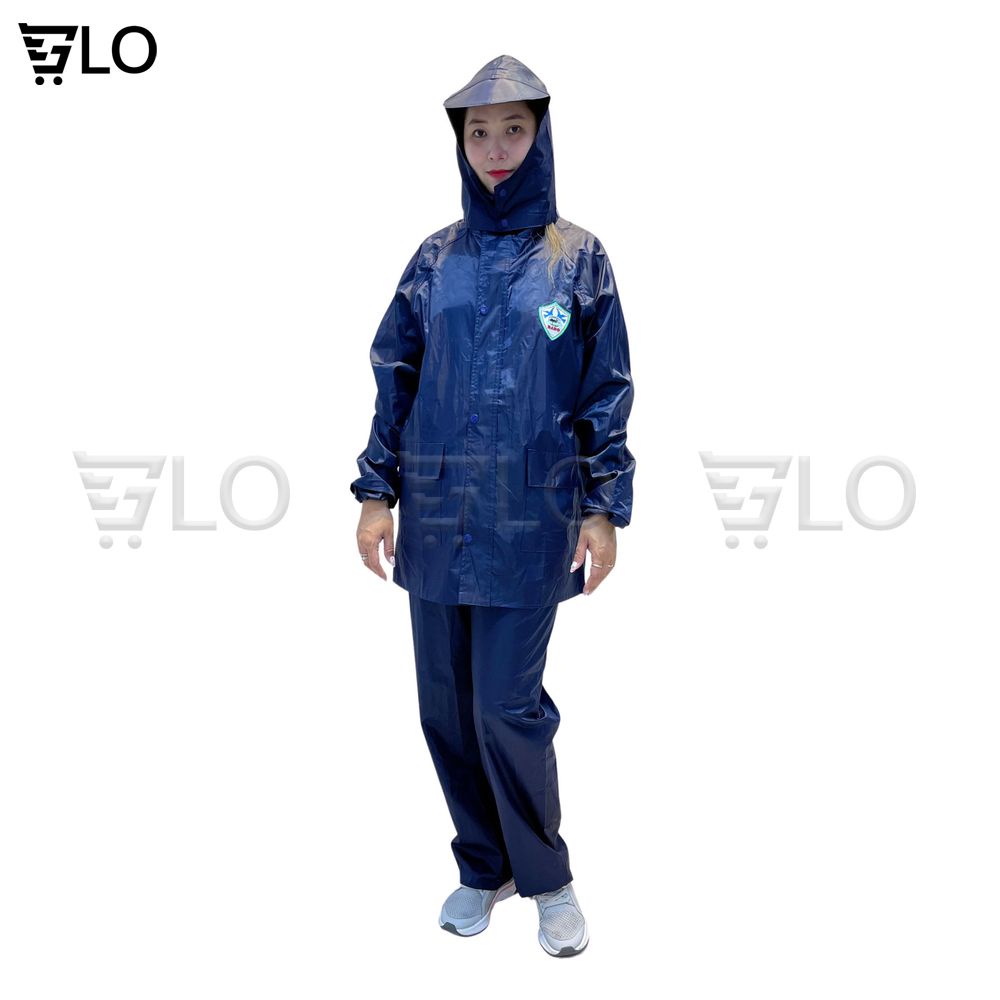 Áo Mưa Bộ Vải Dù Có Phản Quang, Siêu Bền Không Thấm Nước Đủ Size Từ M Đến 5XL Hàng Rado, Việt Ý