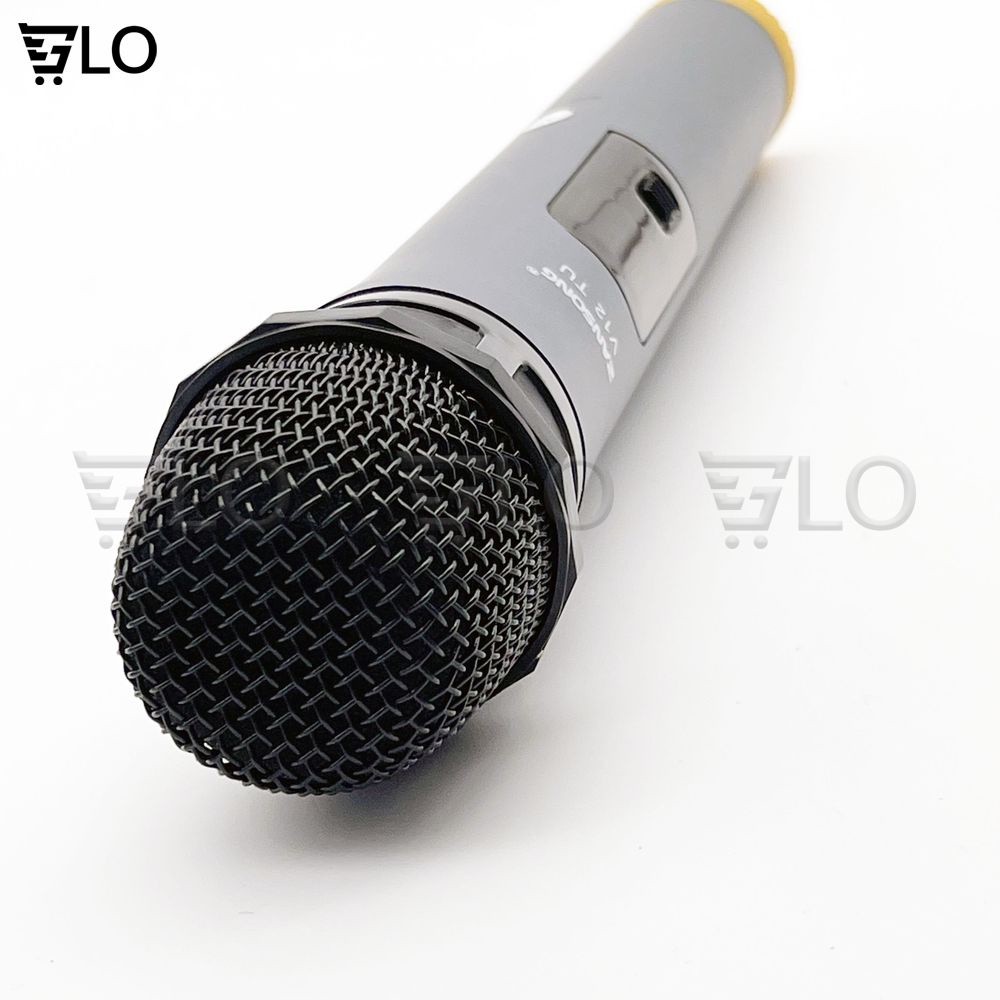 Micro Không Dây Đa Năng Zansong V12 Màn Hình Led Chống Hú Tốt, Hút Âm