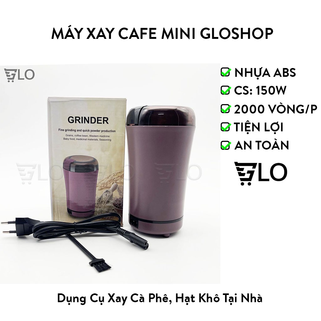 Máy Xay Cafe Mini Để Bàn, Dụng Cụ Xay Cà Phê, Hạt Khô Tại Nhà Cao Cấp Gloshop