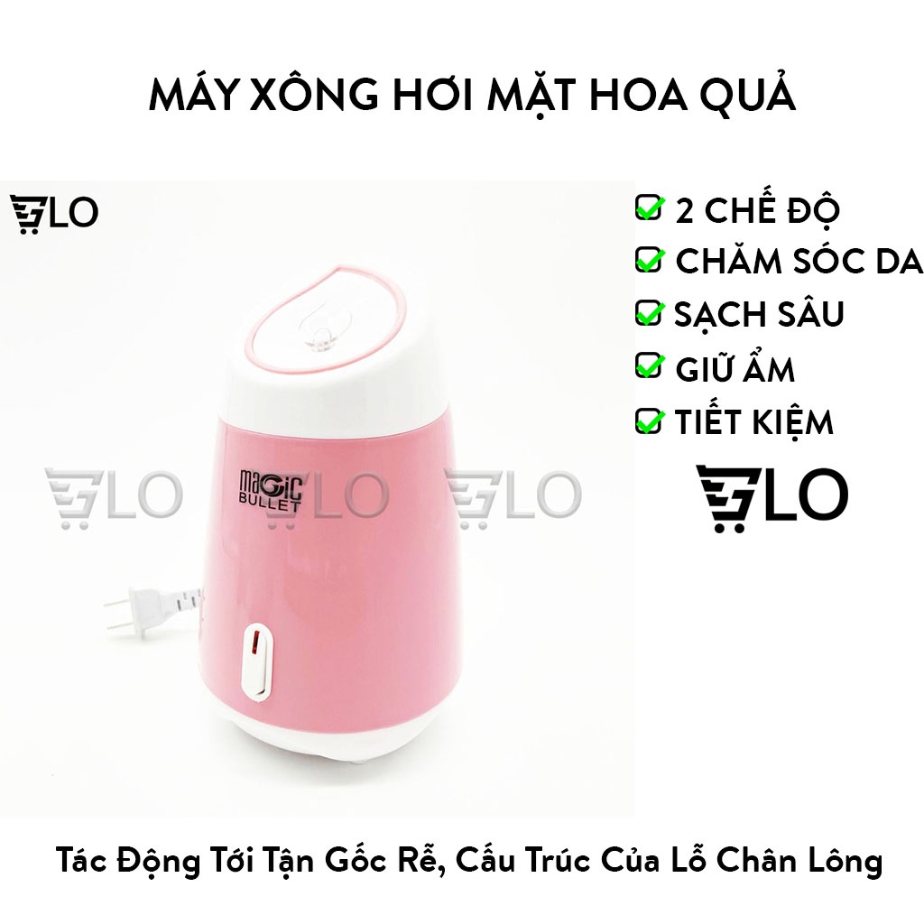 Máy Xông Hơi Mặt Hoa Quả Tươi Tự Động 2 In 1 Tiện Dụng Nhỏ Gọn GloShop