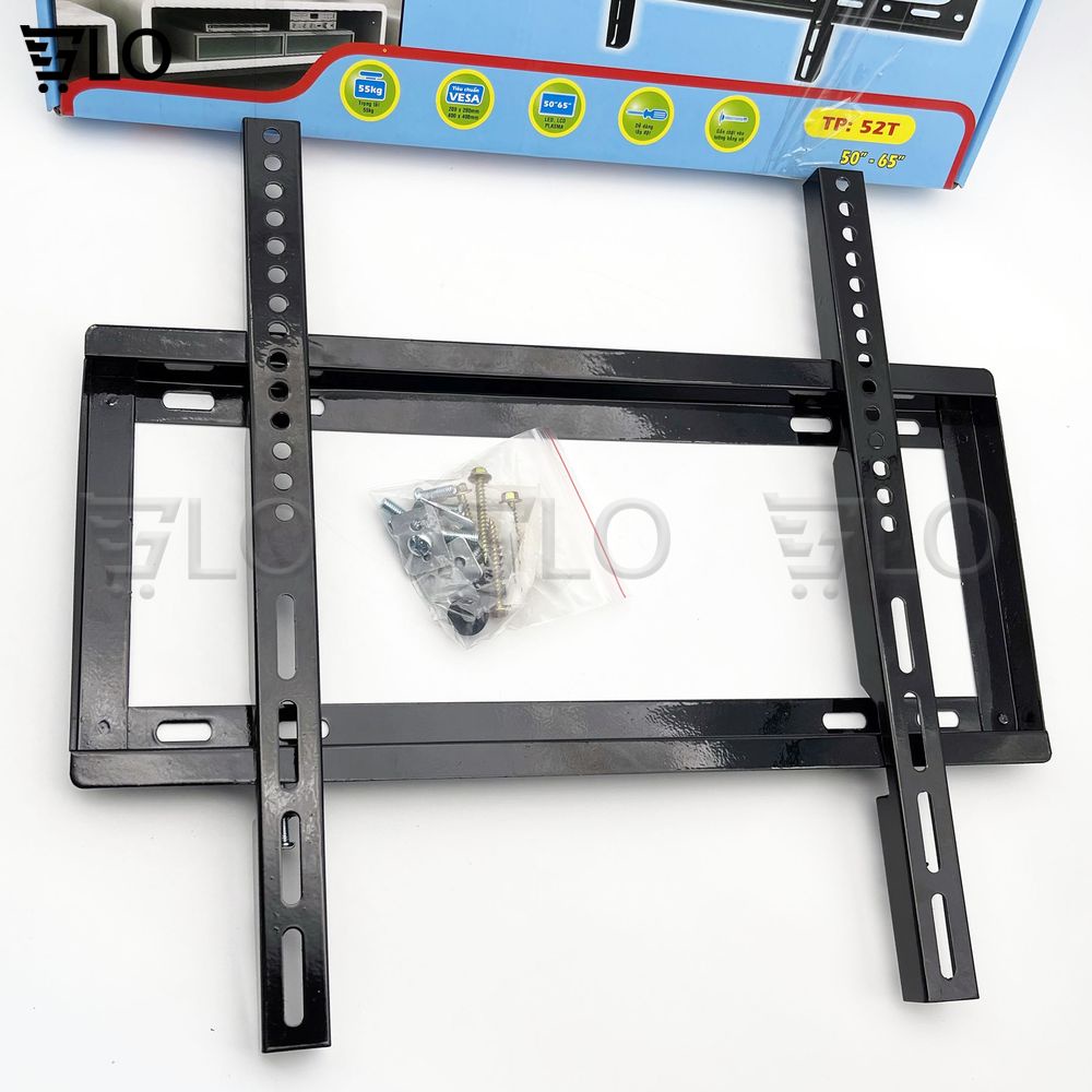 Khung Treo Tivi Thẳng Treo Sát Tường Bản 52inch (37-65inch)