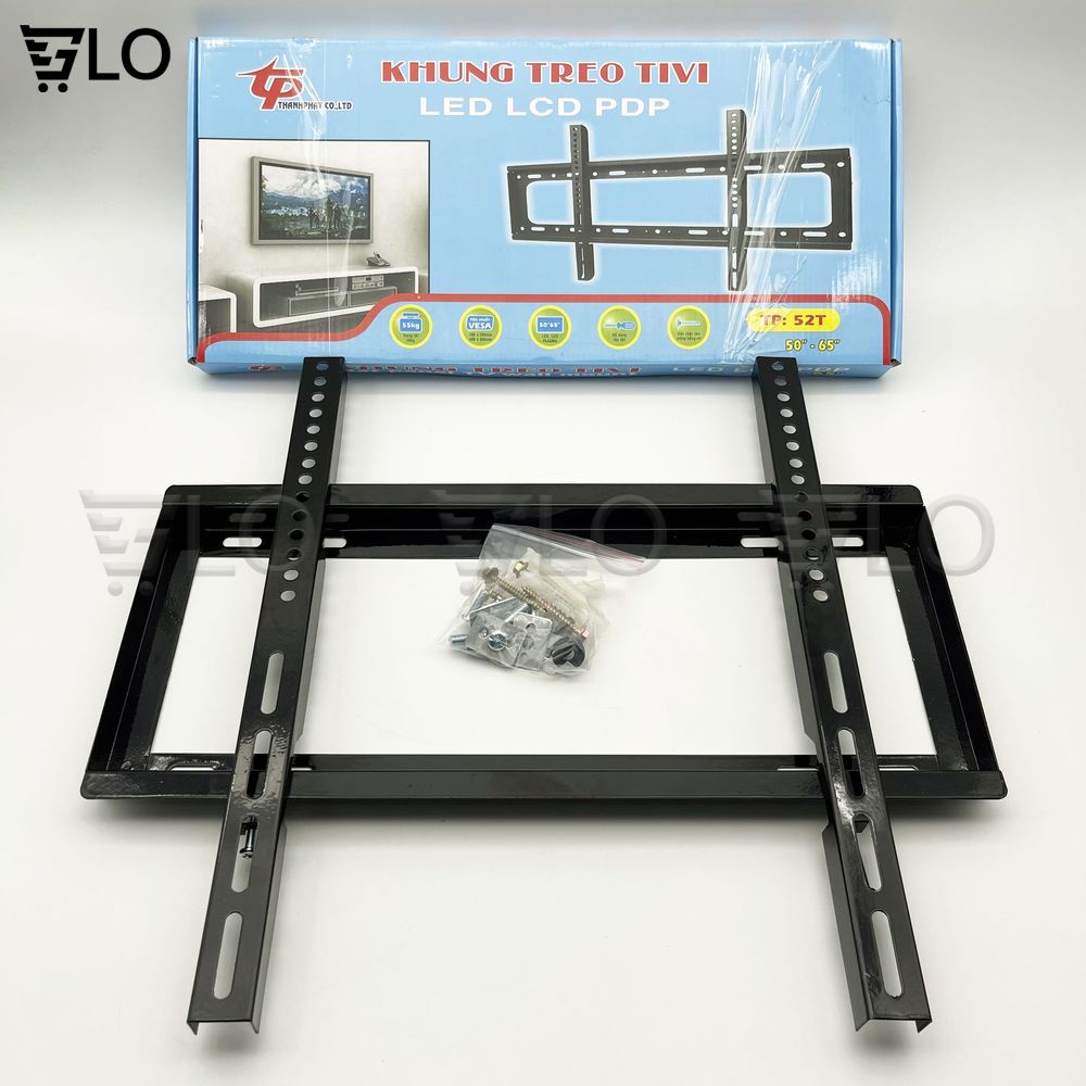 Khung Treo Tivi Thẳng Treo Sát Tường Bản 52inch (37-65inch)