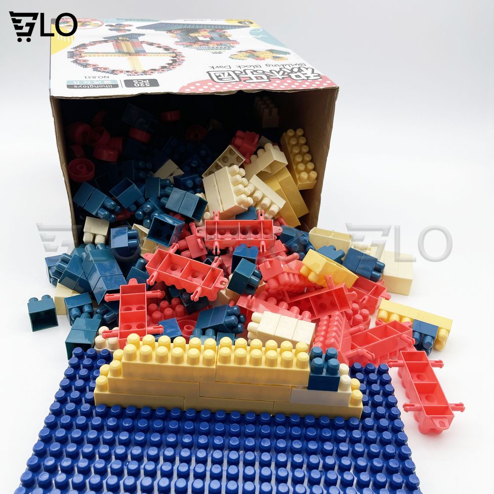 Bộ Xếp Hình 520 Chi Tiết To Building Block Cho Bé