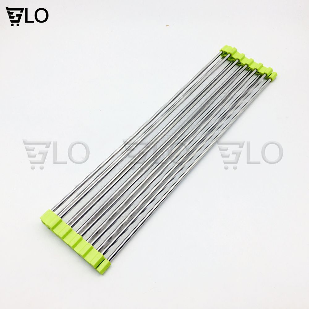 Kệ Để Chén Xếp Gọn Inox Gắn Bồn Rửa Chén