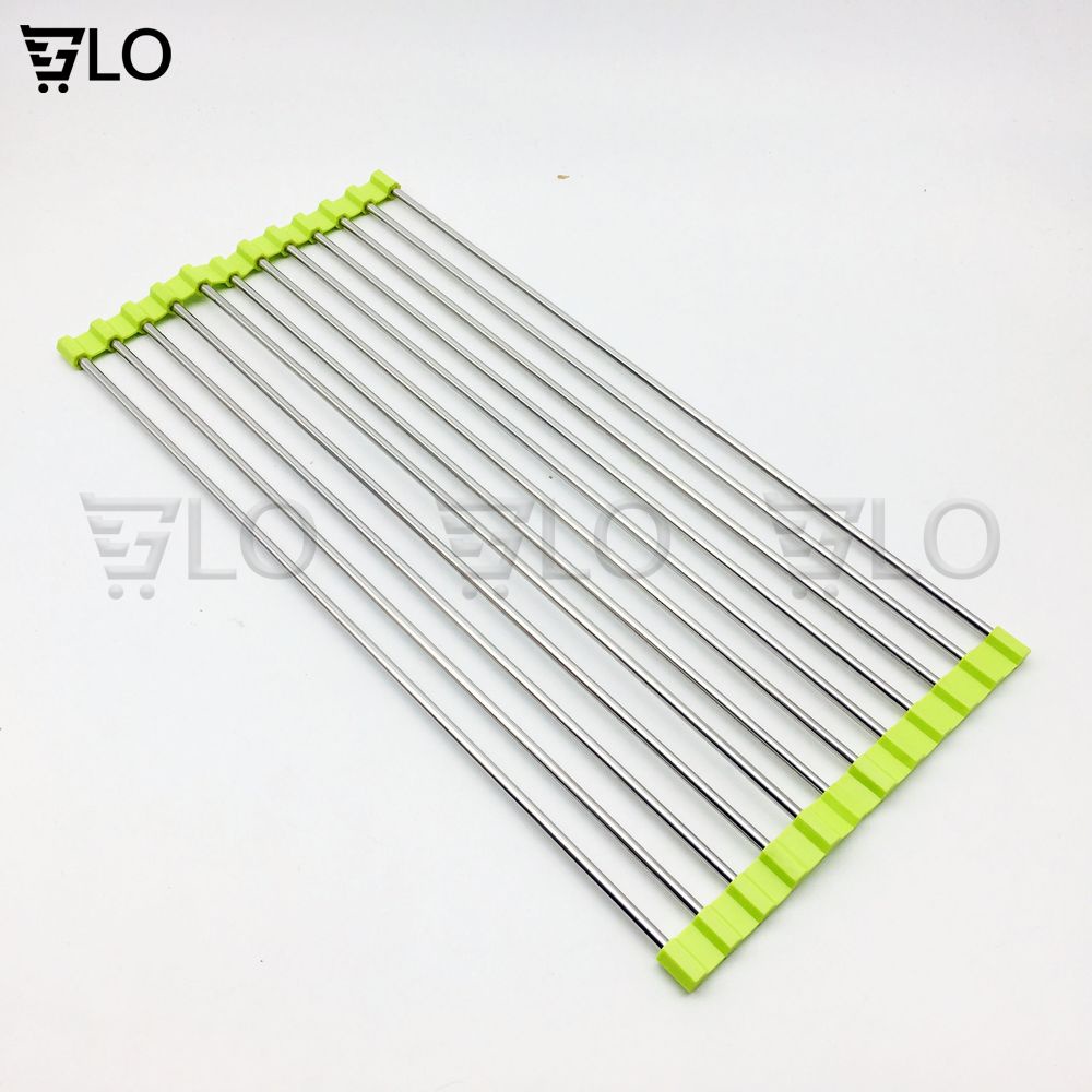 Kệ Để Chén Xếp Gọn Inox Gắn Bồn Rửa Chén
