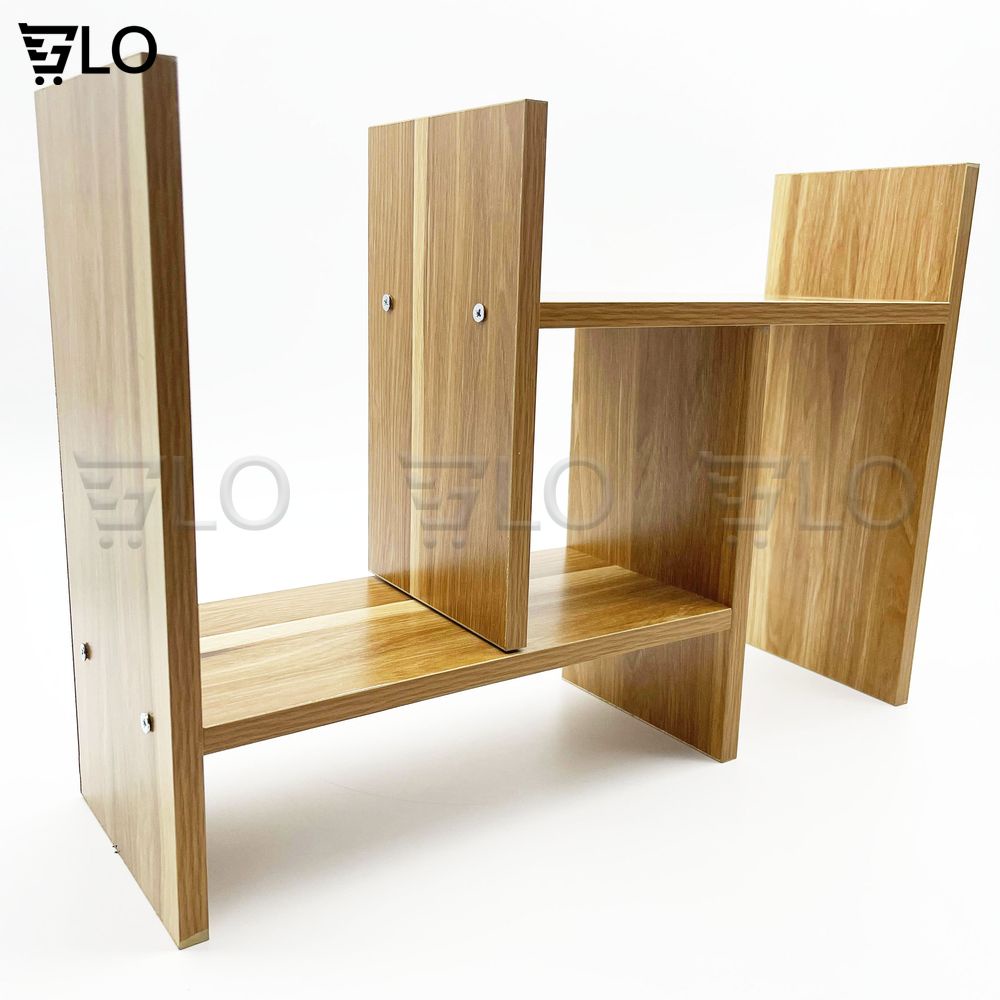 Kệ Sách Gỗ Mini Lắp Ghép Để Bàn Học