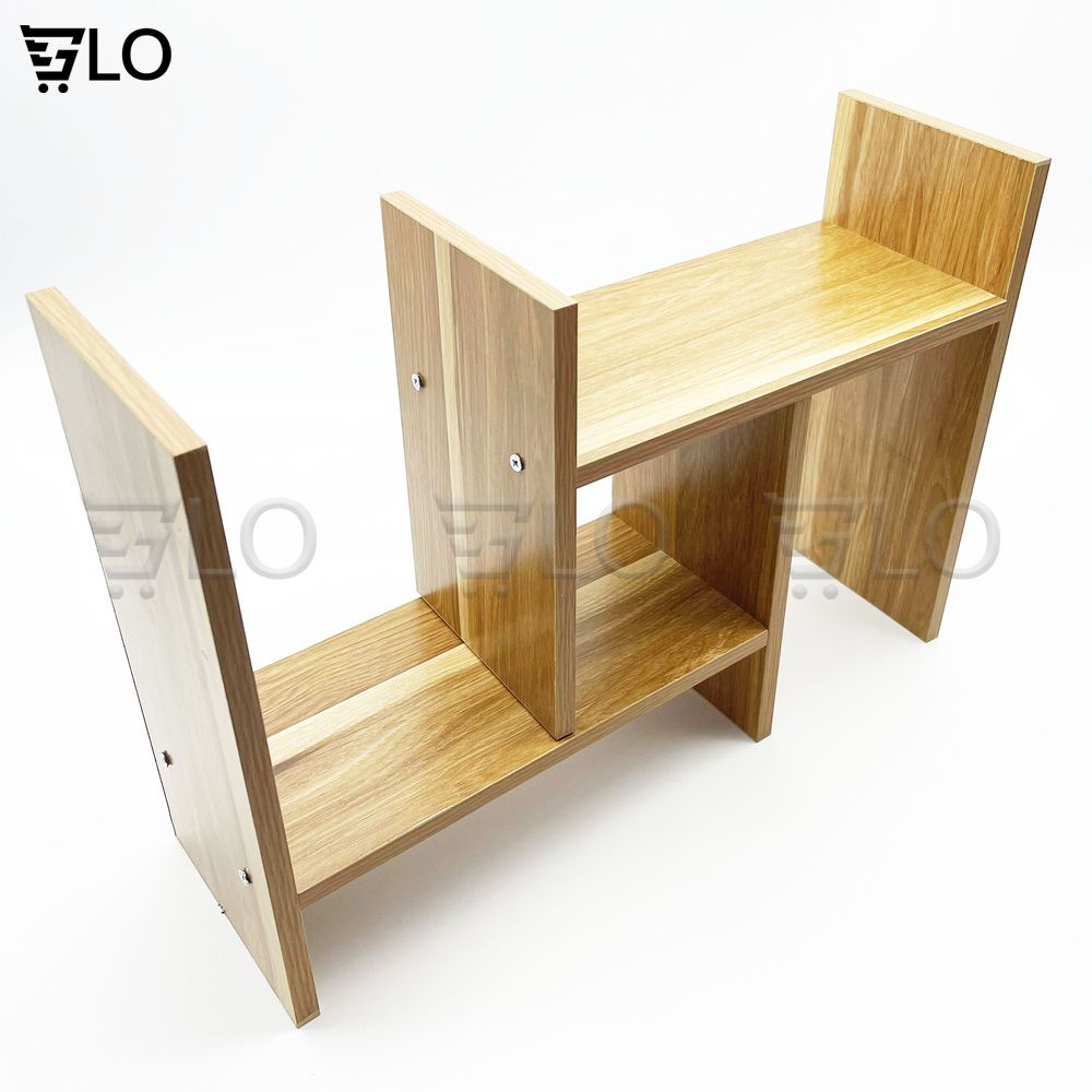 Kệ Sách Gỗ Mini Lắp Ghép Để Bàn Học