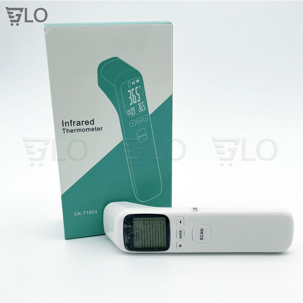 Máy Nhiệt Kế Đo Trán Hồng Ngoại Điện Tử Infrared Thermometer CK- T1803/CK-1502, Súng Bắn Nhiệt Độ Đo Tai Cho Bé