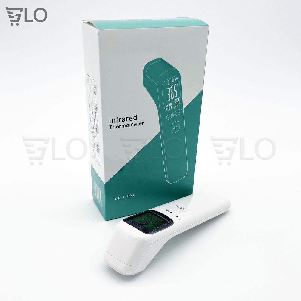 Máy Nhiệt Kế Đo Trán Hồng Ngoại Điện Tử Infrared Thermometer CK- T1803/CK-1502, Súng Bắn Nhiệt Độ Đo Tai Cho Bé
