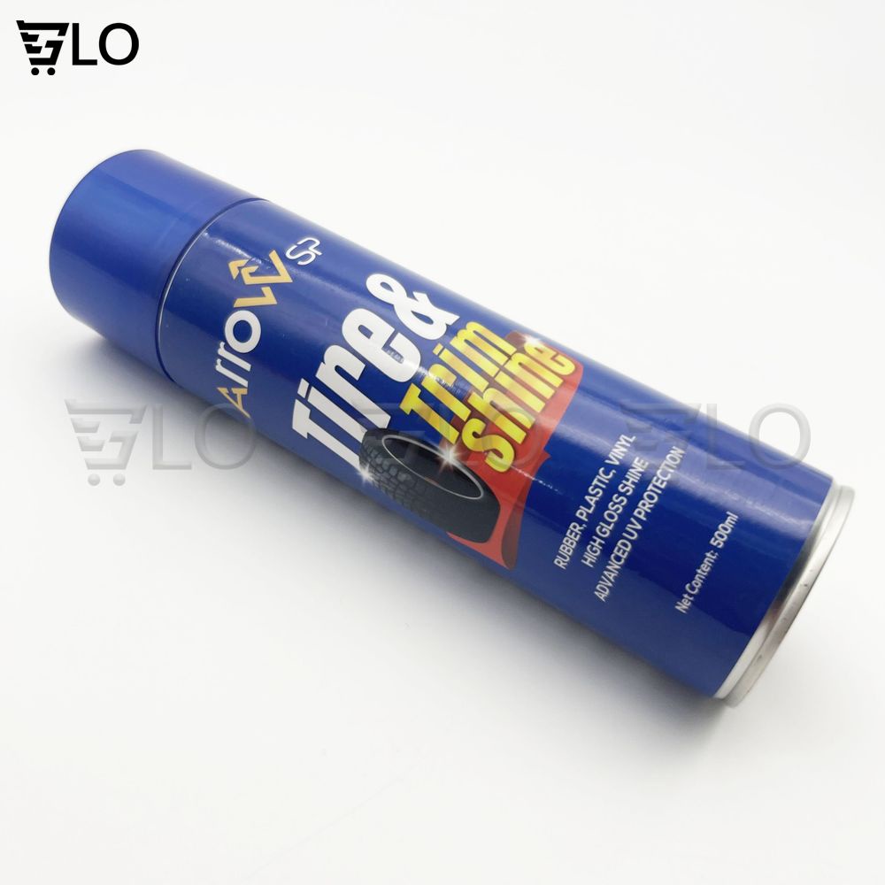 Chai Xịt Đánh Bóng Vỏ Xe Và Dưỡng Nhựa Đen Nhám Arrow Sp Tire & Trim Shine 500ml