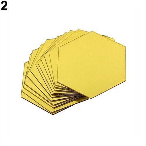 Gương Dán Tường Tổ Ong Dùng Trang Trí Nội Thất Độc Đáo