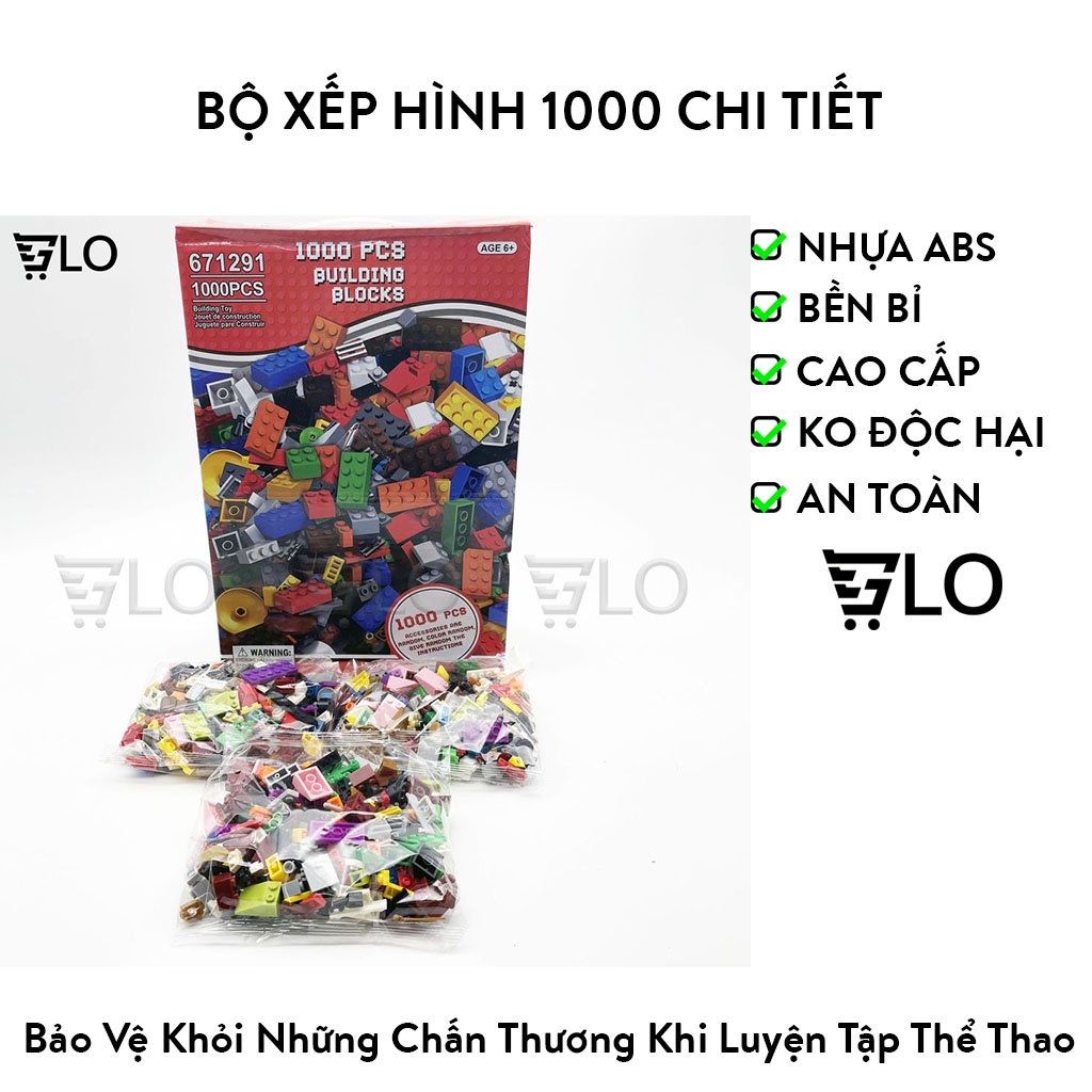 Bộ Xếp Hình 1000 Chi Tiết Cho Bé Thỏa Sức Sáng Tạo