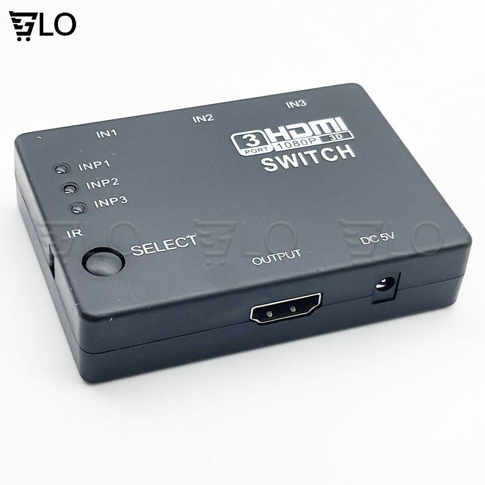Bộ Hub Gộp 3 HDMI vào 1 HDMI có remote