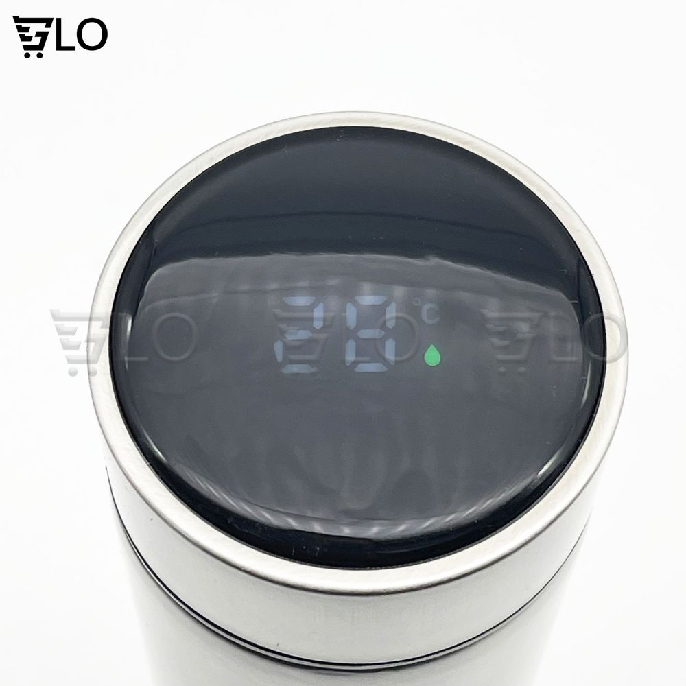 Bình nước giữ nhiệt inox 480ml hiển thị nhiệt độ - Lọ ly giữ nhiệt thông minh có đo hiển thị nhiệt độ