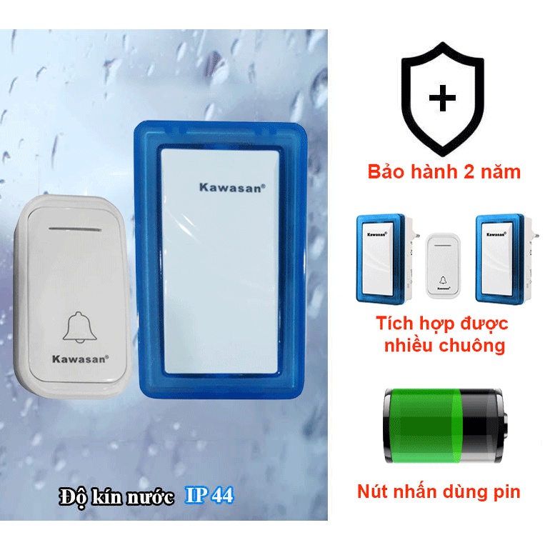 Chuông Cửa Không Dây Kawasan KW-DB658