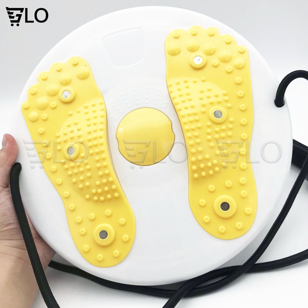 Đĩa Xoay Eo Hỗ Trợ Tập Thể Dục Kèm Dây Treo Có Tay Cầm 360 Độ