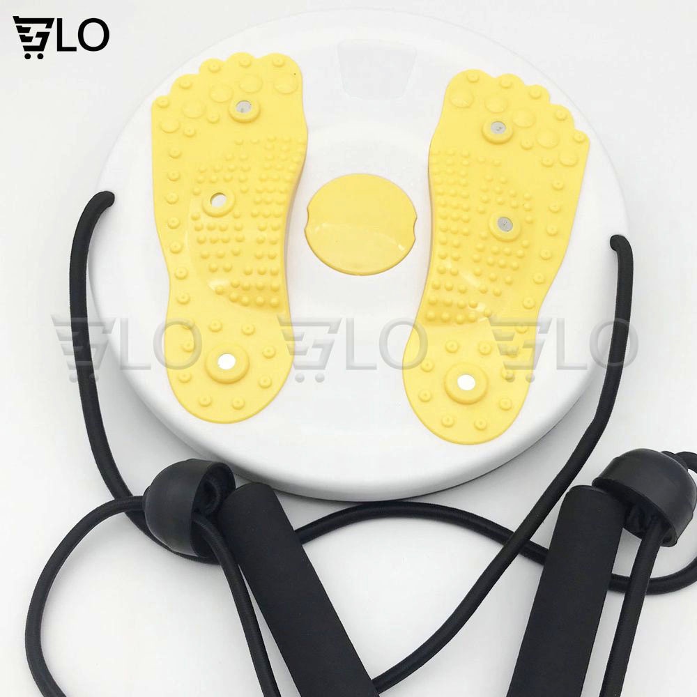 Đĩa Xoay Eo Hỗ Trợ Tập Thể Dục Kèm Dây Treo Có Tay Cầm 360 Độ