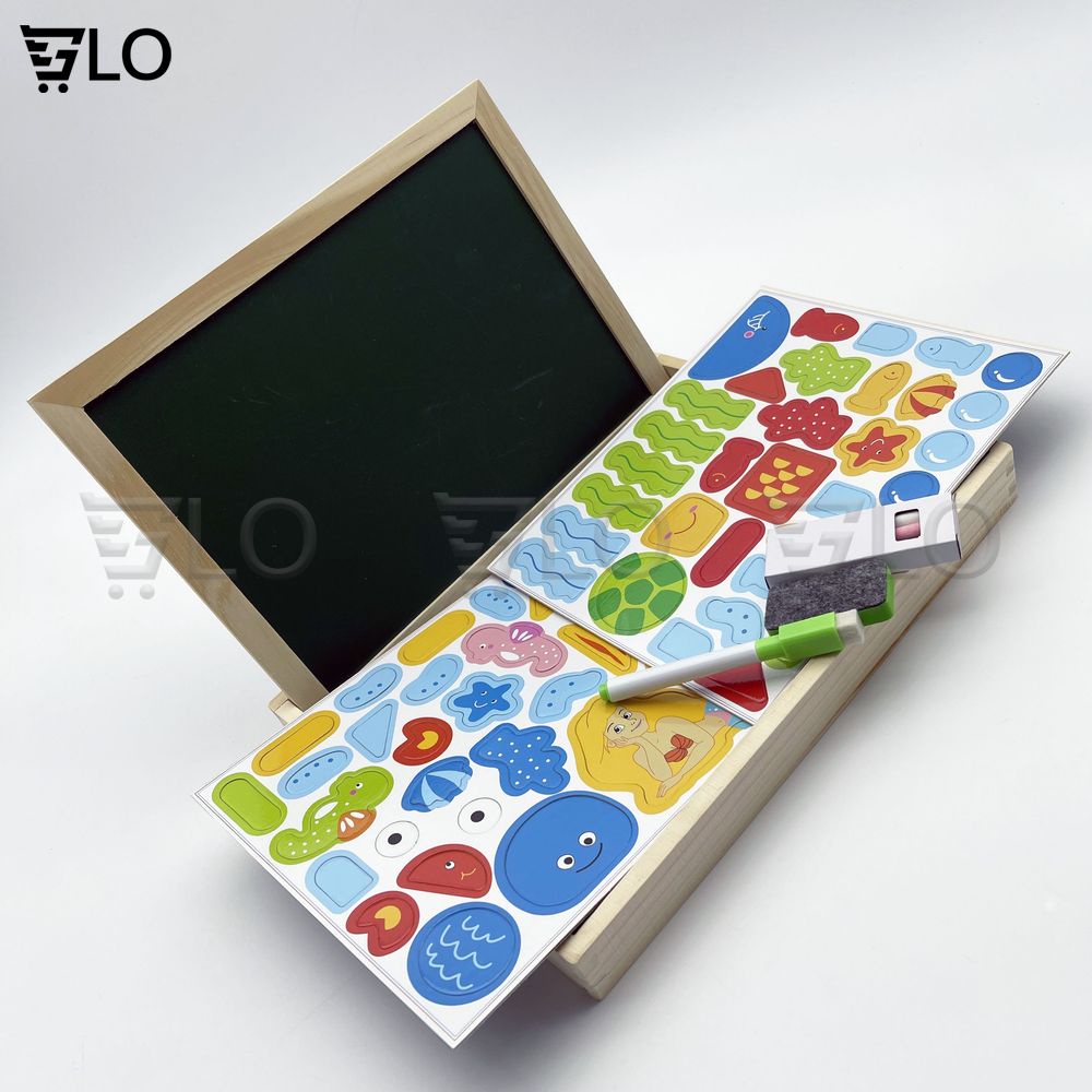 Xếp Hình Gỗ Nam Châm Cho Bé Kích Thích Trí Não