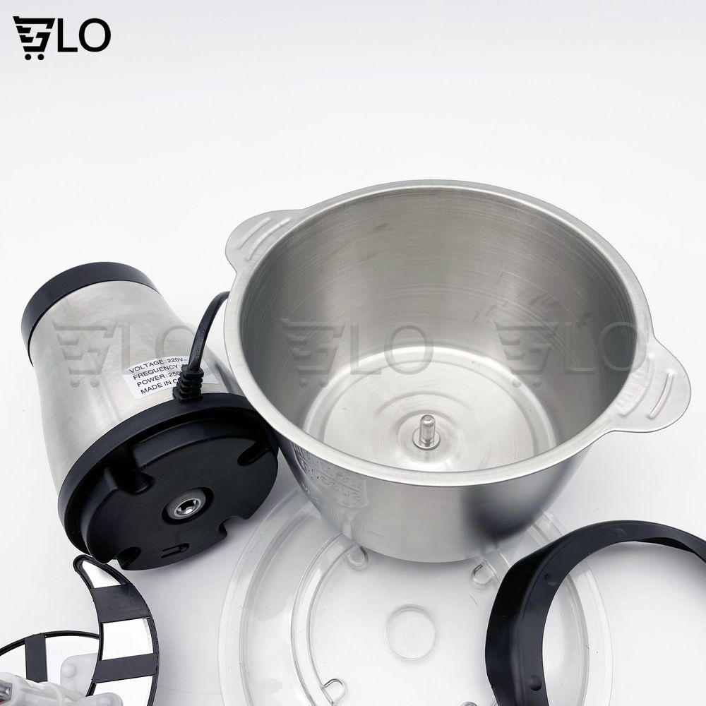Máy Xay Thịt Đa Năng Cối Inox 304 4 Lưỡi Siêu Bén Chính Hãng, Công Suất 250w