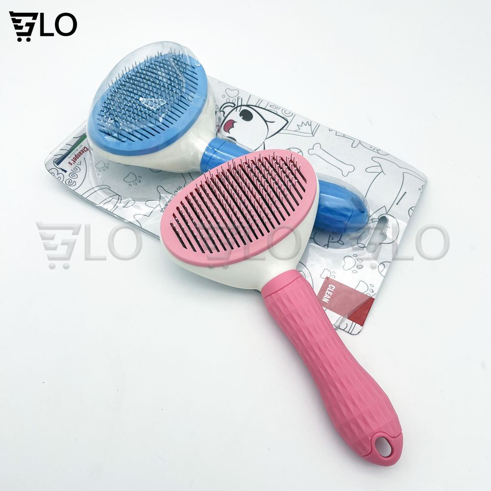 Bàn Chải Lông Chó Mèo, Giúp Loại Bỏ Tối Đa Lông Rụng Trên Người Thú Cưng
