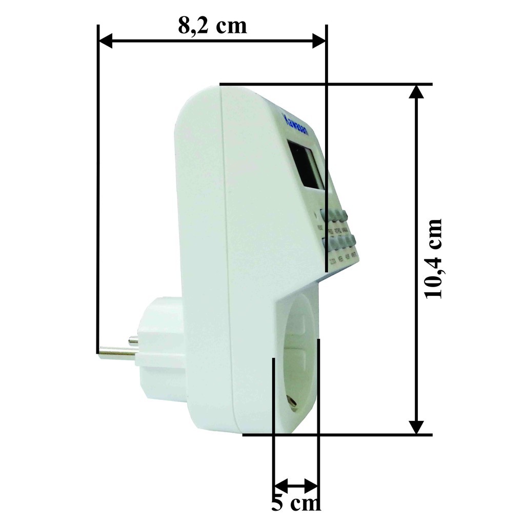 Ổ Cắm Hẹn Giờ Điện Tử On/Off Kawasan KW-TGE2B