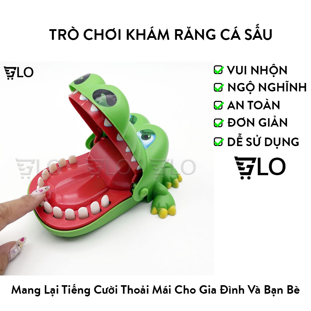 Trò Chơi Khám Răng Cá Sấu Cắn Tay Loại Lớn