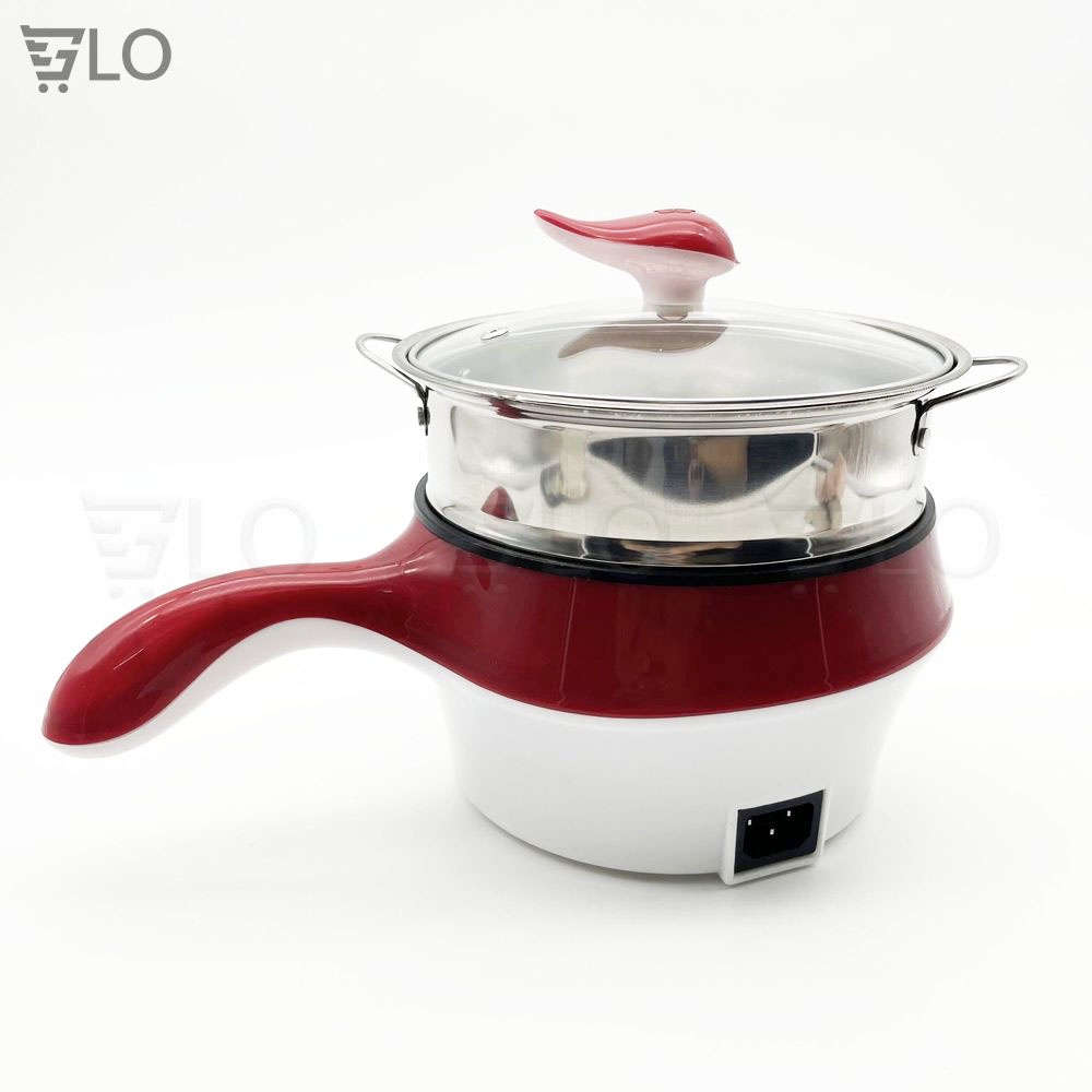Dụng Cụ Ca Nấu Mì Có Lồng Hấp 18cm Tay Cầm Ngang
