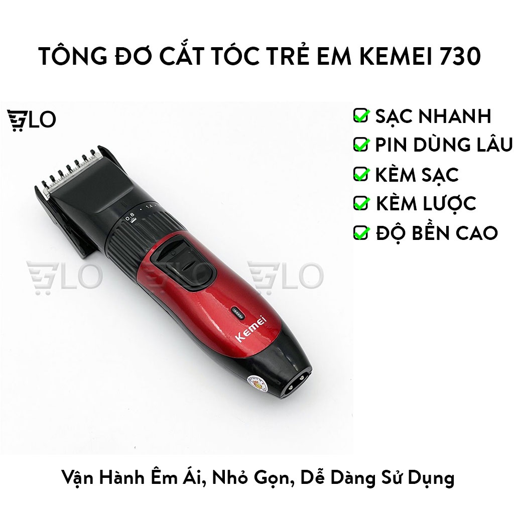 Tông Đơ Cắt Tóc Trẻ Em Kemei 730