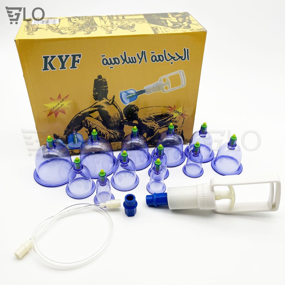 Bộ Dụng Cụ Giác Hơi Chân Không 12 Món Không Dùng Lửa An Toàn, Tiện Lợi