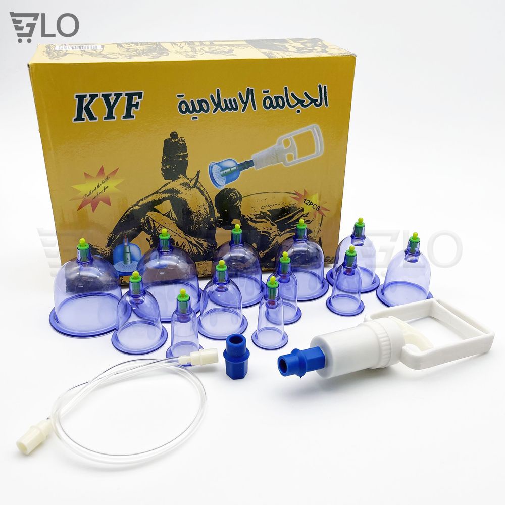 Bộ Dụng Cụ Giác Hơi Chân Không 12 Món Không Dùng Lửa An Toàn, Tiện Lợi
