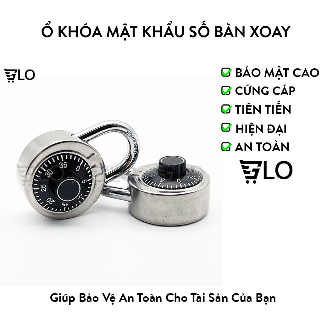 Ổ Khóa Mật Khẩu Số Bàn Xoay Cực Kỳ An Toàn