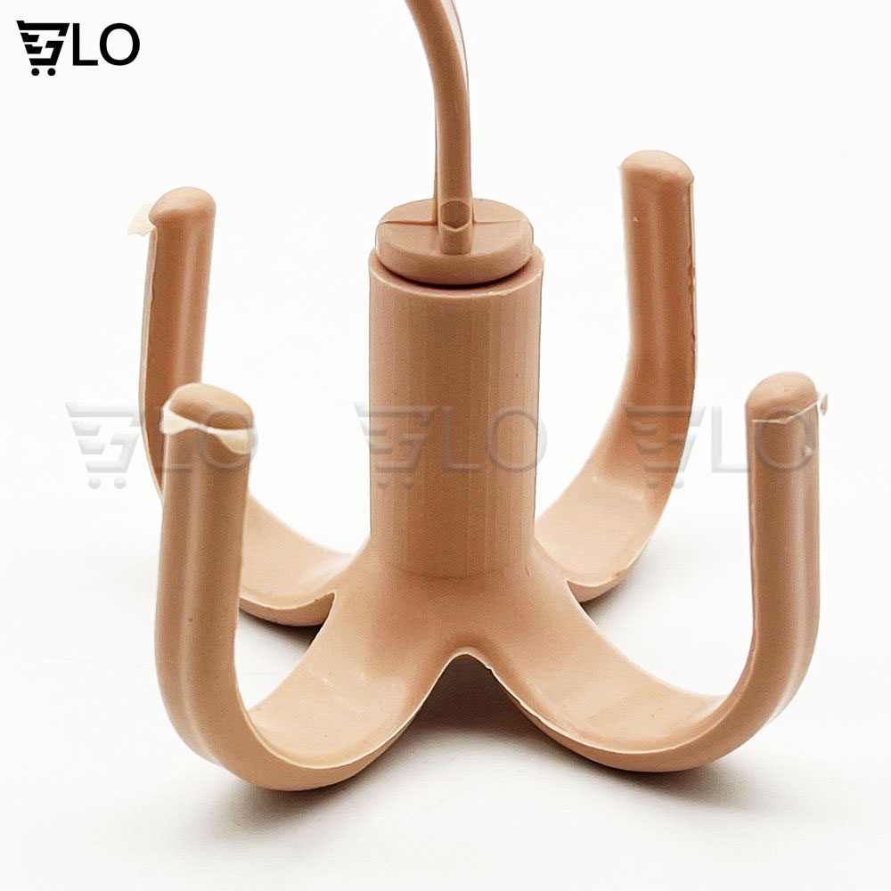 Móc Nhựa Xoay 360 Độ 4 Chấu Tiện Dụng Treo Đồ, Phơi Quần Áo, Túi, Thắt Lưng, Giày Dép, Khăn Chịu Lực Cao