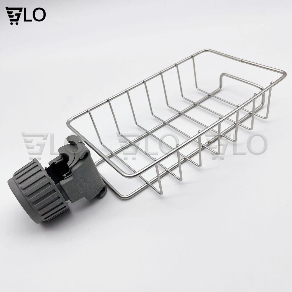 Khay Inox Gắn Vòi Rữa Chén, Lavabo, Kệ Giá Treo Để Đồ, Dụng Cụ Đa Năng Tiện Dụng