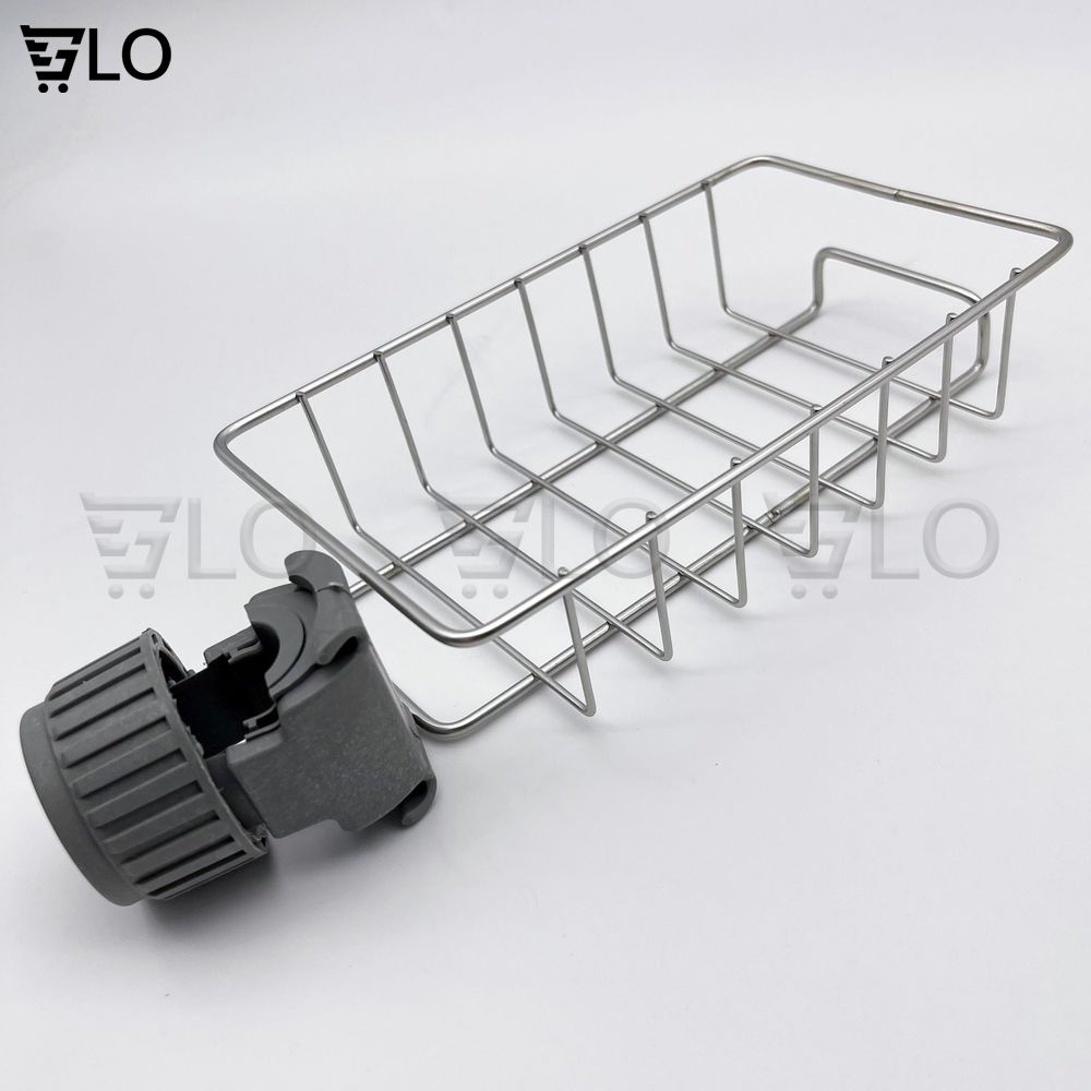 Khay Inox Gắn Vòi Rữa Chén, Lavabo, Kệ Giá Treo Để Đồ, Dụng Cụ Đa Năng Tiện Dụng