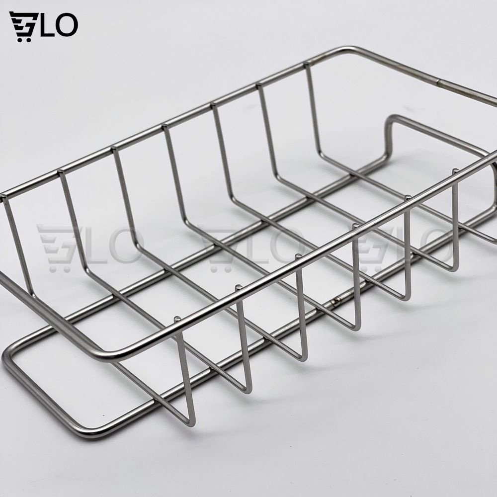 Khay Inox Gắn Vòi Rữa Chén, Lavabo, Kệ Giá Treo Để Đồ, Dụng Cụ Đa Năng Tiện Dụng