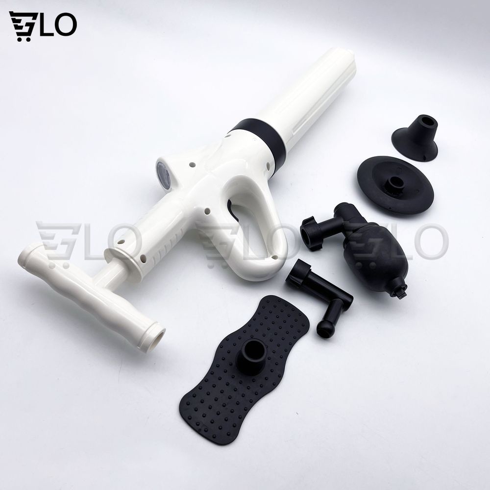 Súng Thông Tắc Bồn Cầu, Bồn Rửa Chén, Dụng Cụ Thông Cống, Bồn Rửa Mặt, Áp Suất Nén Tới 8kg Tiện Lợi Nhanh Chóng