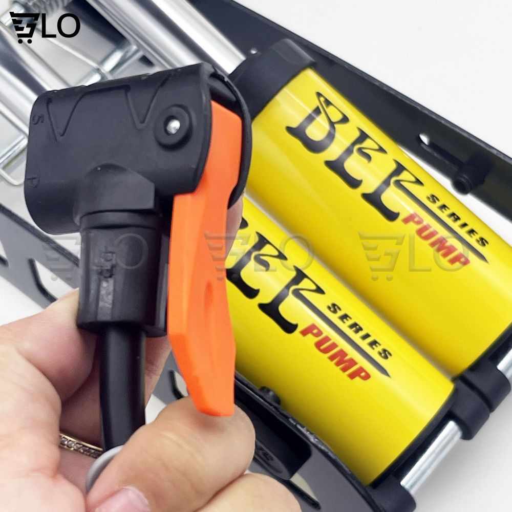 Bơm Đạp Chân Xe Máy 2 Ống J44b-01 Bee Cho Xe Đạp, Xe Hơi Cao Cấp