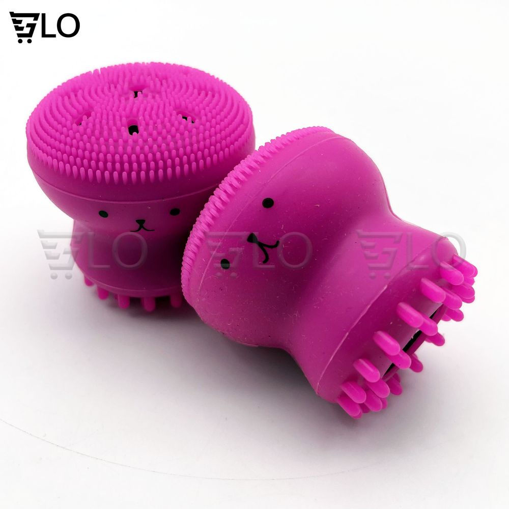 Cọ Massage Bạch Tuộc Rửa Mặt 2 Đầu Giúp Sạch Mụn