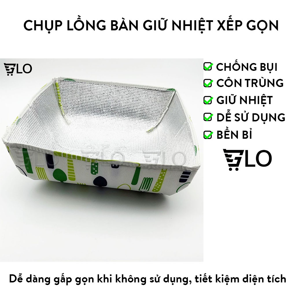 Chụp Lồng Bàn Giữ Nhiệt Xếp Gọn Chắn Bụi Và Côn Trùng