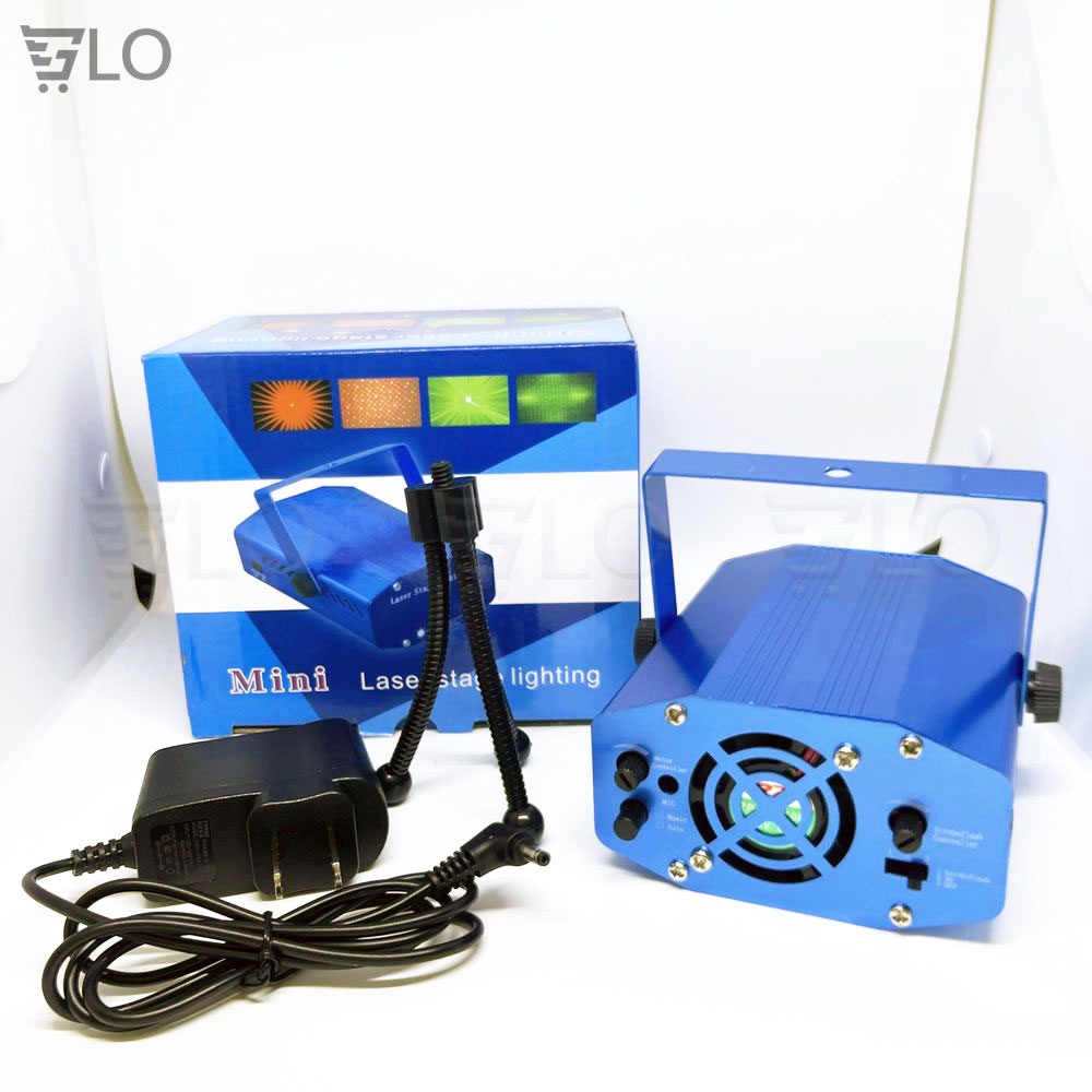 Đèn Laser Mini Sân Khấu, Vũ Trường, Trang Trí Phòng Karaoke Cảm Biến Theo Nhạc