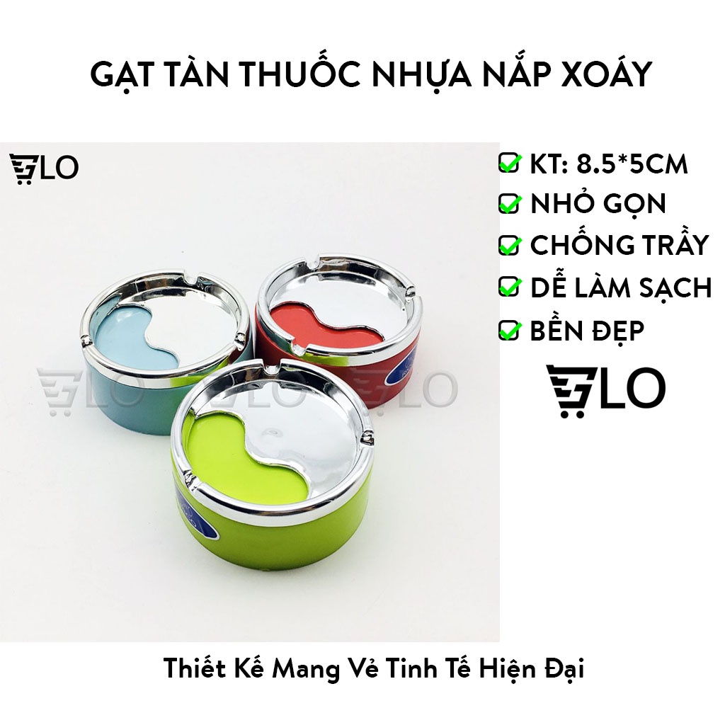 Gạt Tàn Thuốc Nhựa Nắp Xoáy