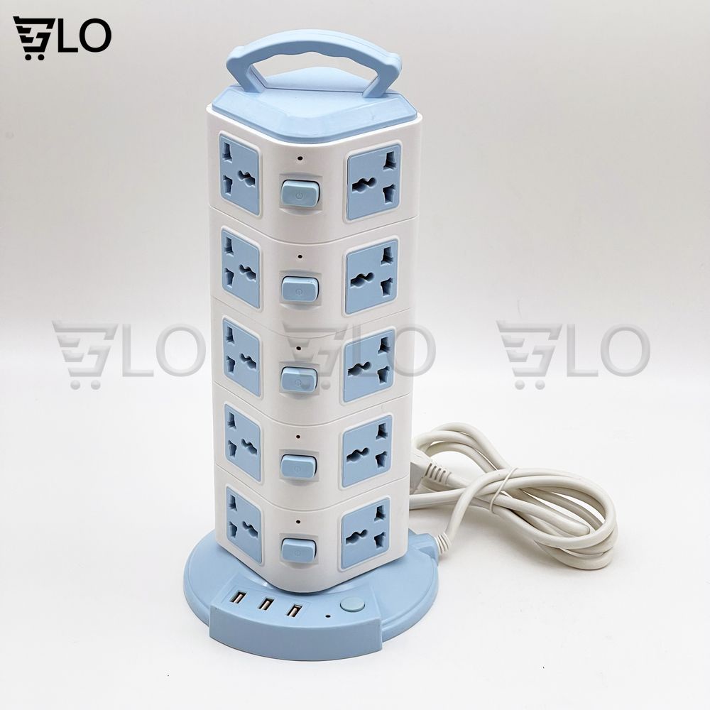 Ổ Cắm Điện Đa Năng 2-3-4-5 Tầng Tích Hợp 3 cổng USB