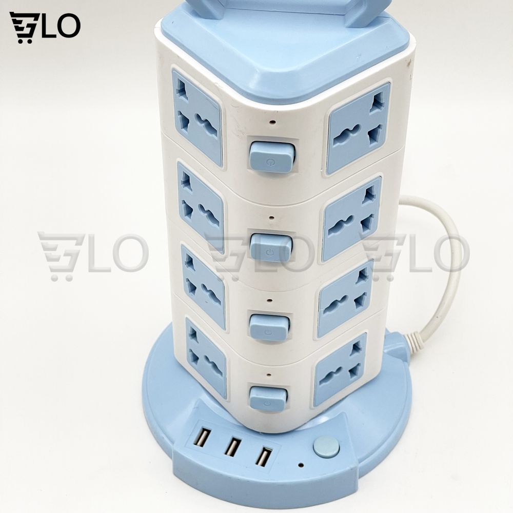 Ổ Cắm Điện Đa Năng 2-3-4-5 Tầng Tích Hợp 3 cổng USB