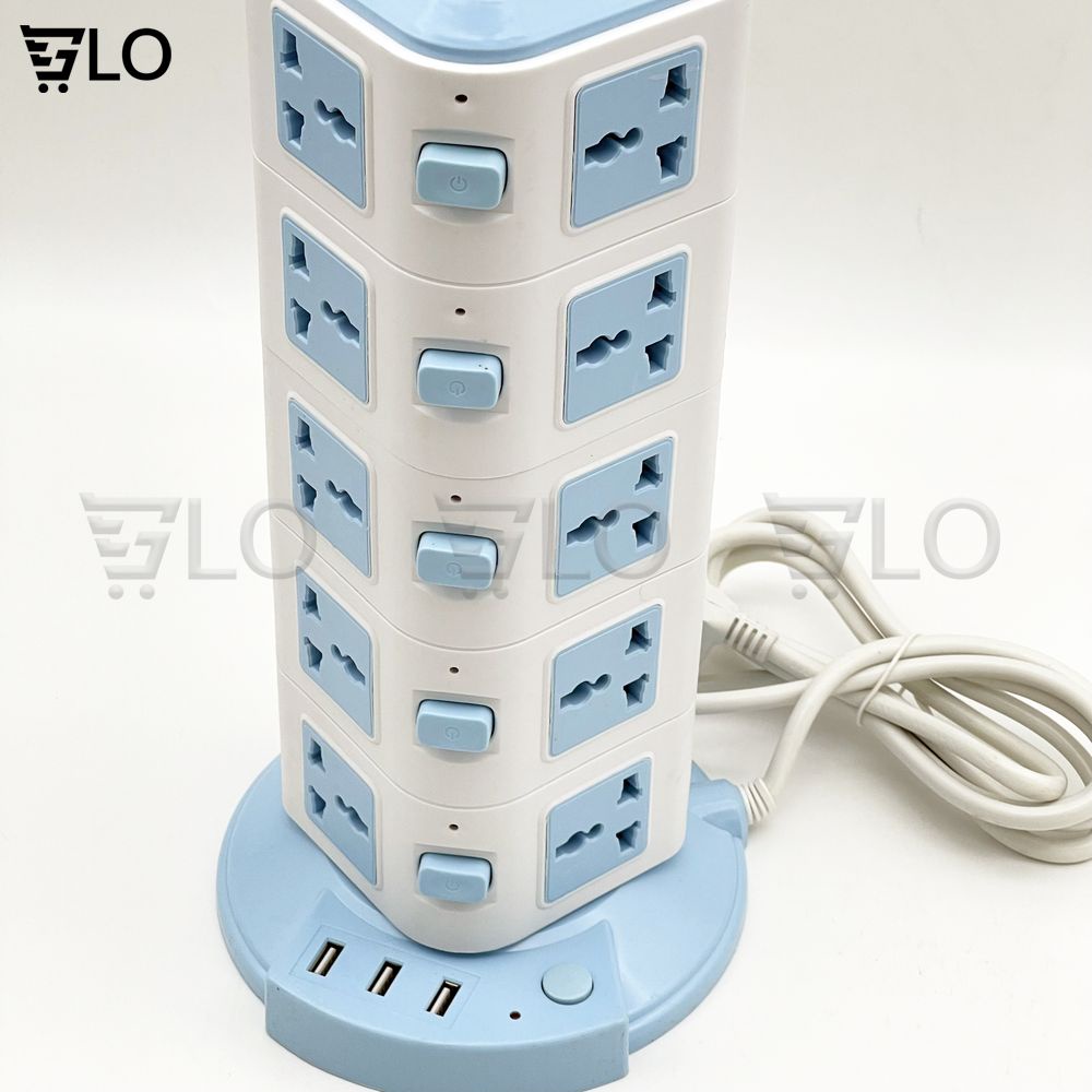 Ổ Cắm Điện Đa Năng 2-3-4-5 Tầng Tích Hợp 3 cổng USB